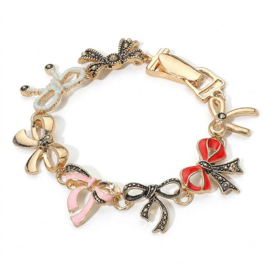 Vintage Ribbon Bow Bracelet