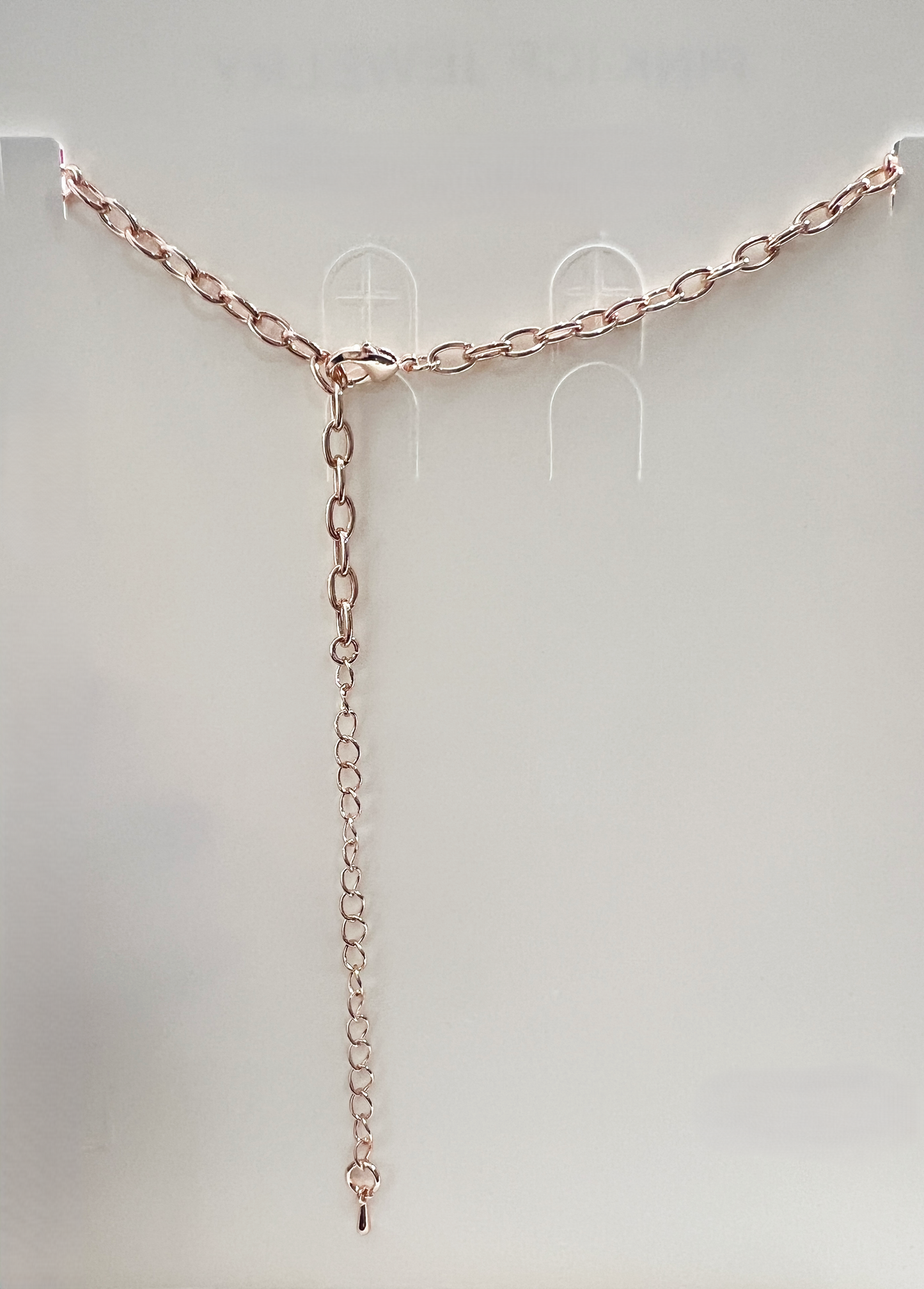 Iridescent Aurora Borealis Statement Necklace on Rose Gold