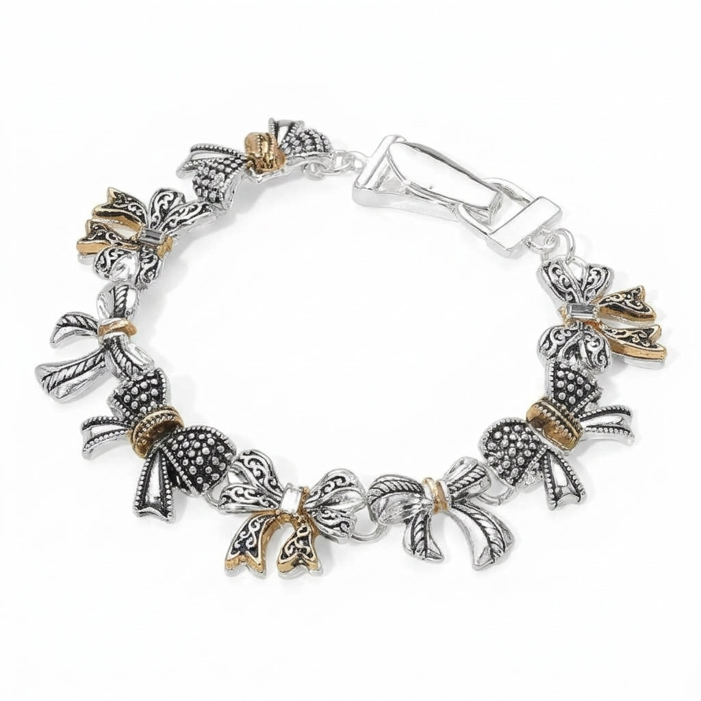 Vintage Ribbon Bow Bracelet